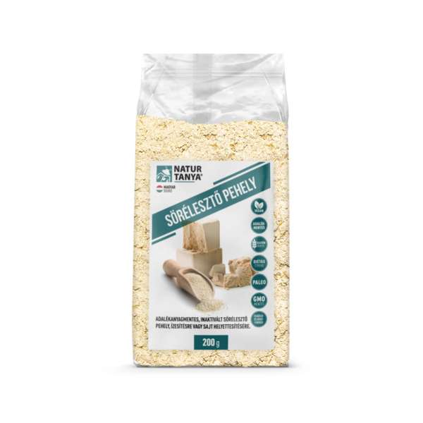 Natur Tanya® Sörélesztő pehely - adalékanyagmentes, inaktívált sörélesztő, ízesítésre vagy sajt helyettesítésére 200 g