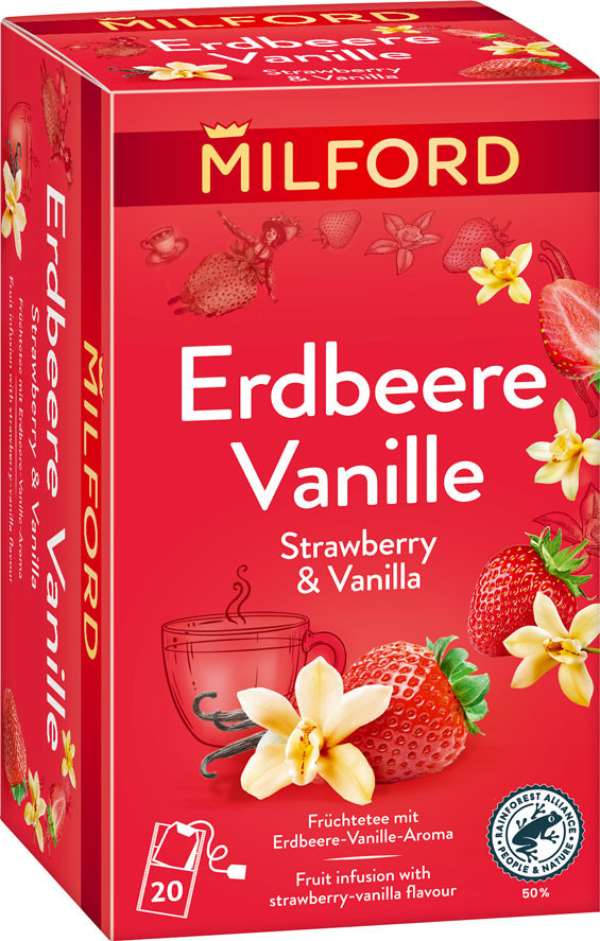 MILFORD GYÜMÖLCSTEA EPER-VANÍLIA 40G