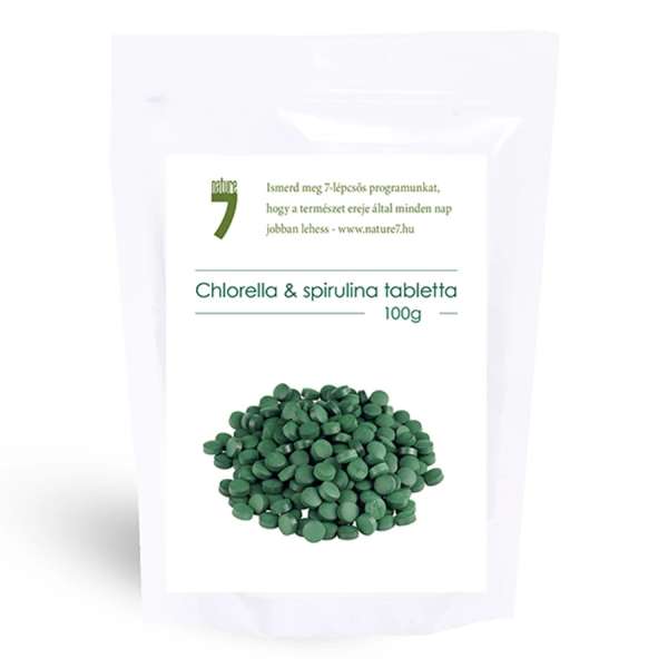BULK SHOP CHLORELLA&SPIRULINA TAB. 100G