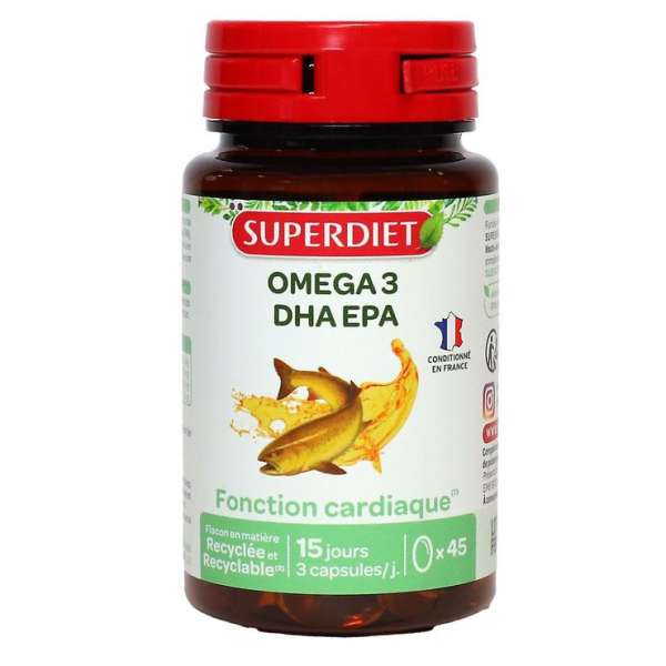 SUPERDIET KAPSZULA OMEGA 3 DHA EPA SZÍV