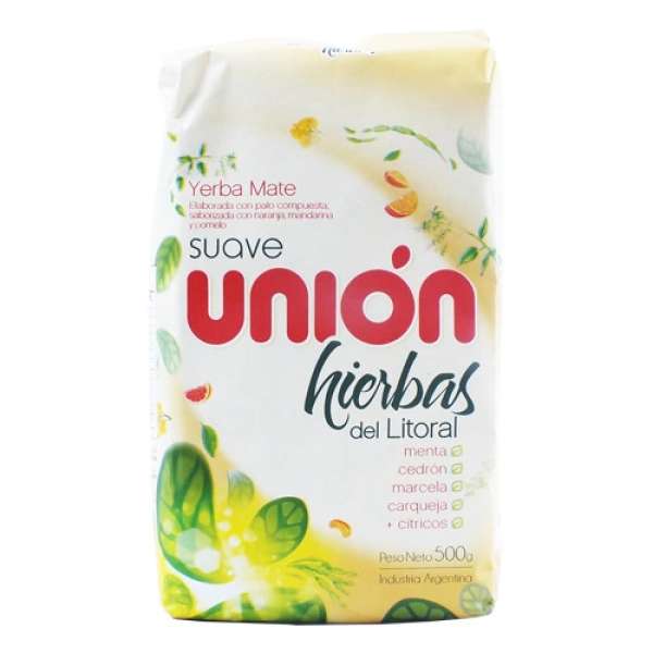 Unión Hierbas del Litoral - gyógynövényes, citrusos ízesített Yerba Maté tea, 500g