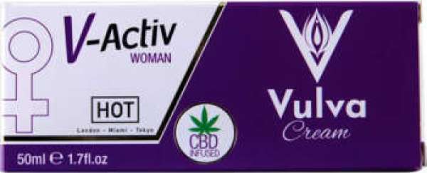 Hot V-Active - stimuláló intim krém nőknek (50ml)