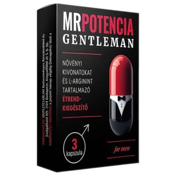 MRPOTENCIA Gentlaman - étrend-kiegészítő kapszula férfiaknak (3db)