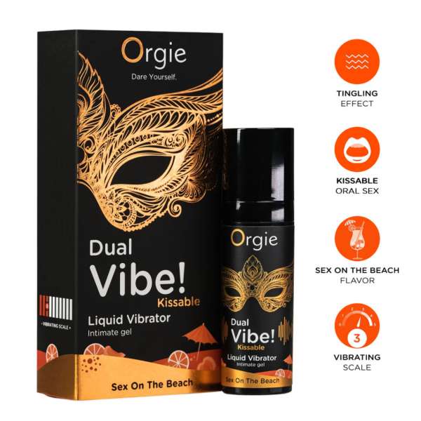 Orgie Dual Vibe - unisex folyékony vibrátor - Sex on the Beach (15ml)