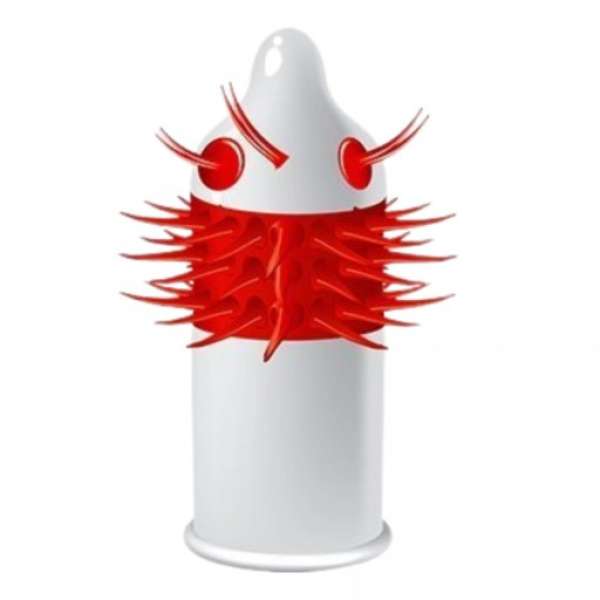 Egzo Ugly Coyote - hosszú tüskés óvszer (1db)