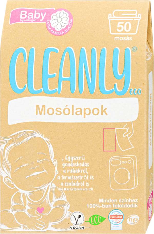 Cleanly eco mosólapok baby kamilla illattal 50 db