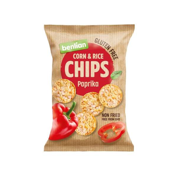 BENLIANF.KUKOR.&B.RIZS CHIPS PAPRIKÁS 50 g
