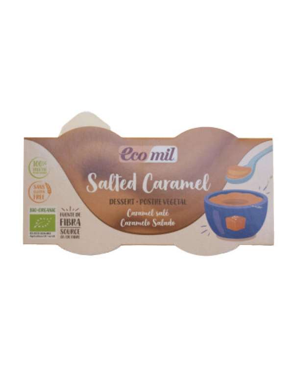 Ecomil bio desszert sós karamell 2x125g 250 g