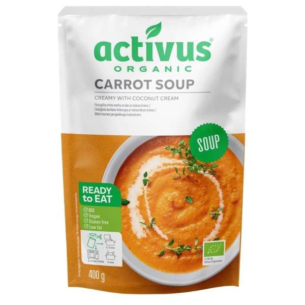 Activus bio sárgarépa krémleves 400g