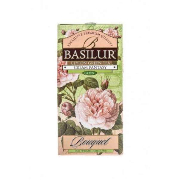 Basilur bouquet cream fantasy szálas zöld tea 100 g