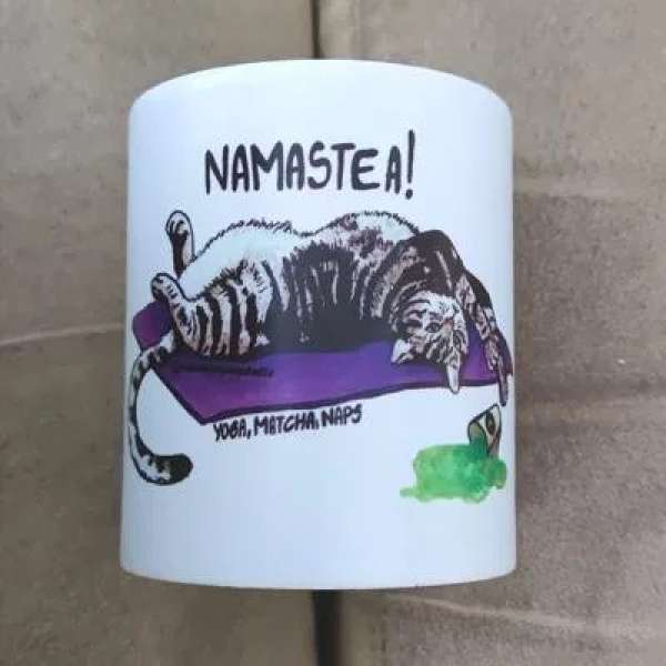 Matcha Tsuki Yoga cicás bögre