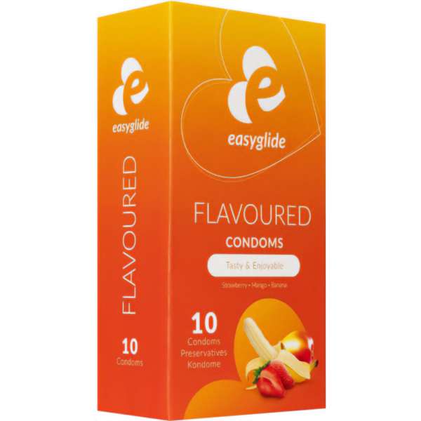 EasyGlide Flavoured - gyümölcsös óvszer (10db)