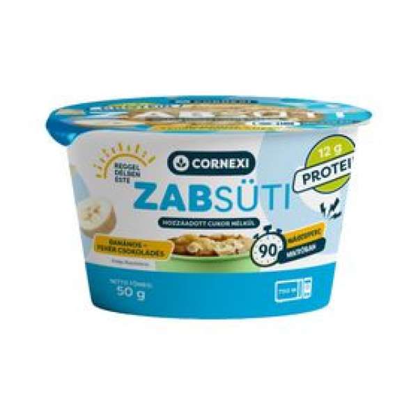 Cornexi zabsüti hozzáadott cukor nélkül, banános fehércsokoládés, édesítőszerrel és fehérjével 50 g