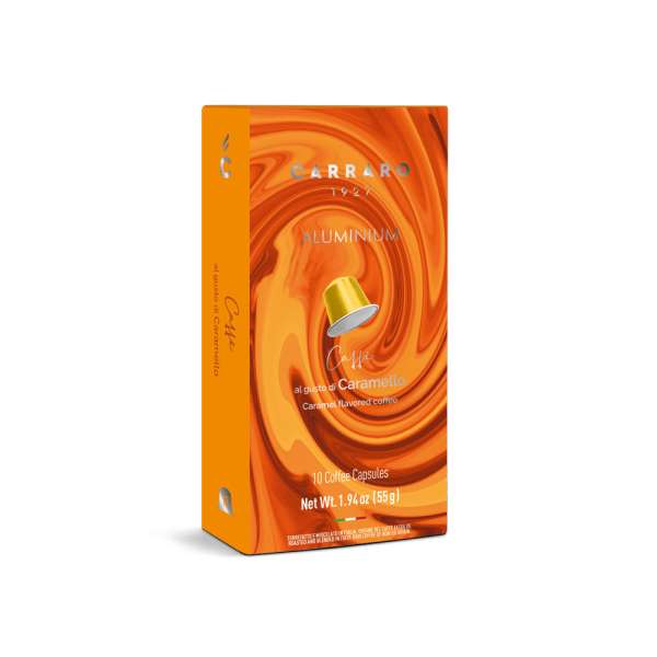 Carraro caramel flavored kávékapszula nespresso kompatibilis 10 db