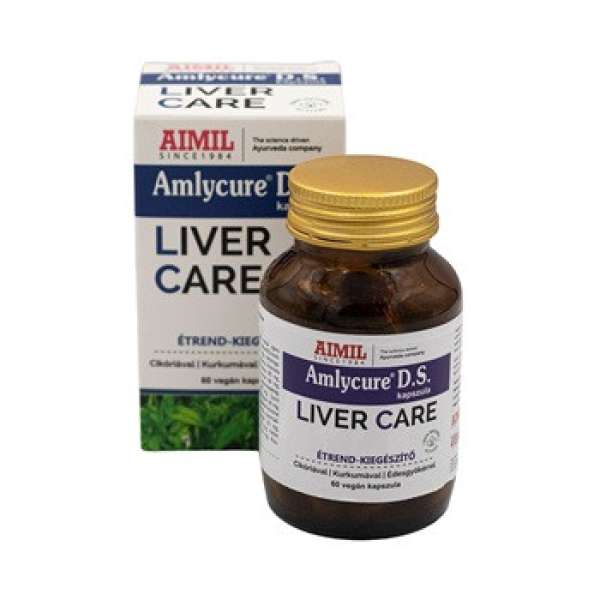 Aimil amlycure® d.s.liver care étrend-kiegészítő kapszula cikóriával, kurkumával és édesgyökérrel 60 db