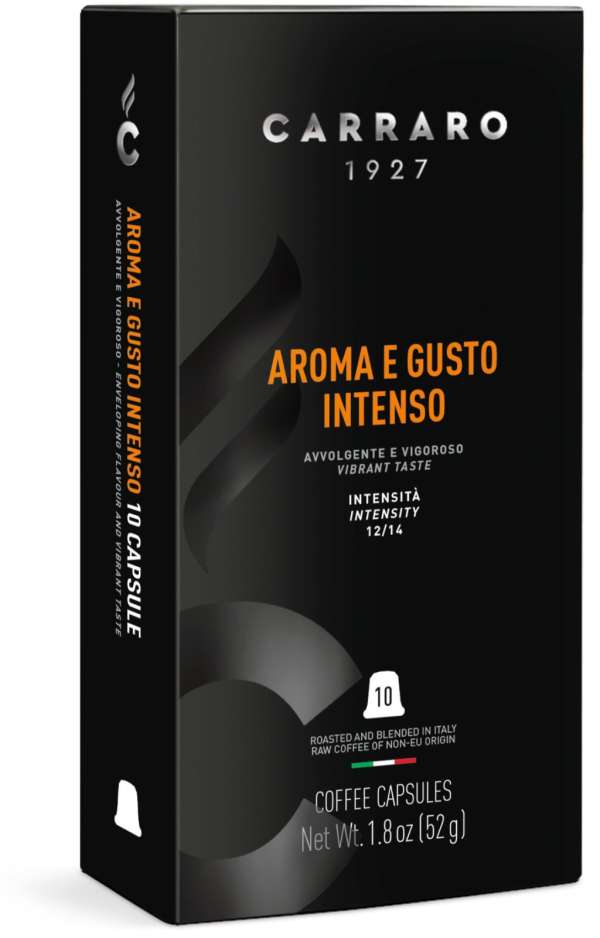 Carraro aroma e gusto intenso premium kávékapszula nespresso kompatibilis 10 db