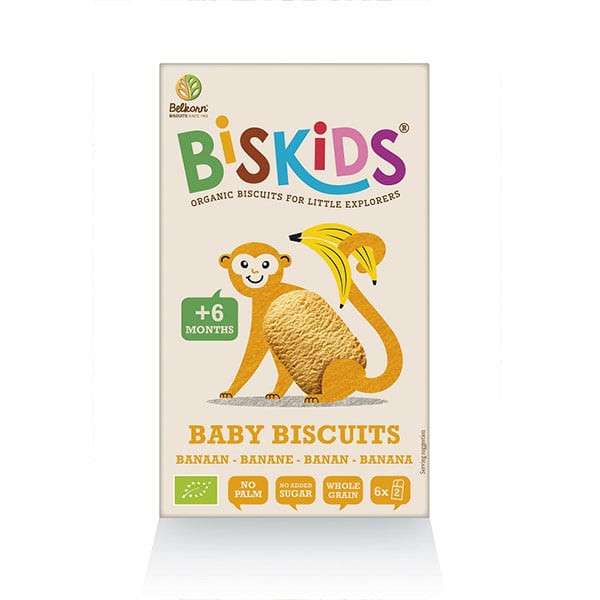 Biskids baby biscuits banános biokeksz 120 g