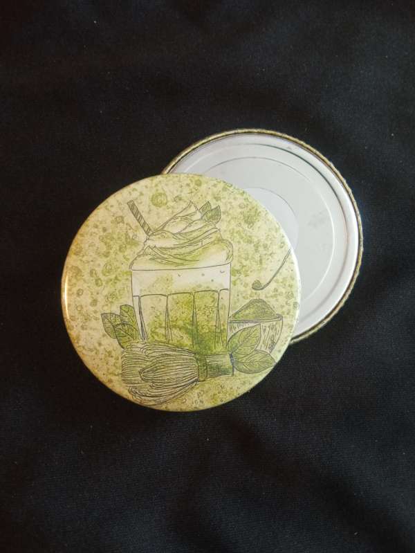  Matcha hűtőmágnes 56 mm – kézzel festett illusztráció alapján - 1 db