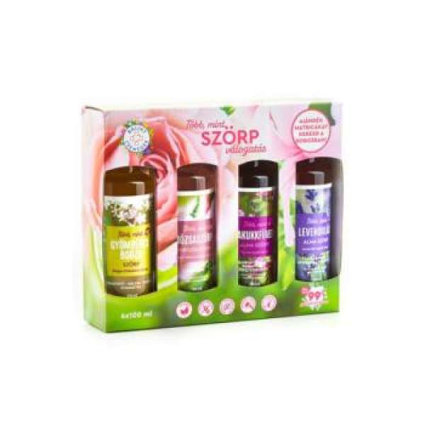 Bálint csemegék több mint szörp válogatás- rózsás 4x100ml 400 ml