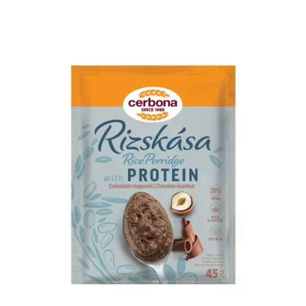 Cerbona rizskása csokis-mogyorós proteinnel 45 g
