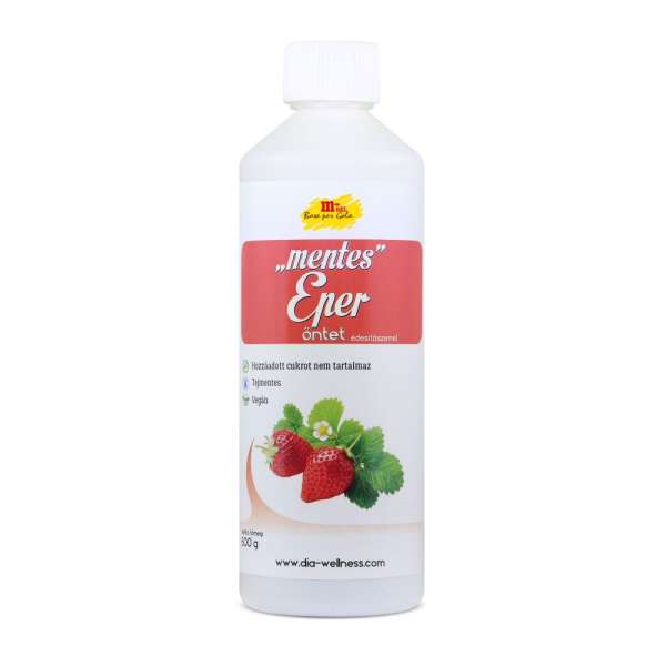 Dia-Wellness zéró eper öntet fagyihoz/sütihez 500 g