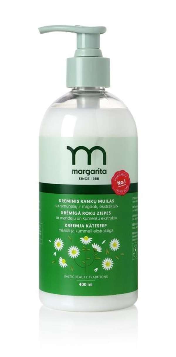 Margarita Krémes folyékony szappan kamilla- és mandulakivonattal 400ml