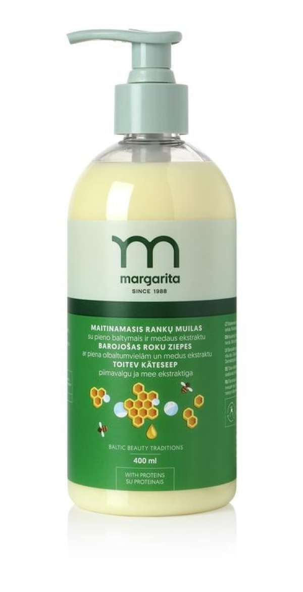 Margarita Tápláló folyékony szappan tejfehérjével és mézkivonattal 400ml