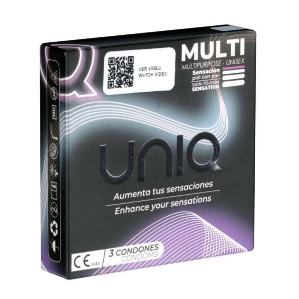 Uniq - latexmentes óvszer (3db)