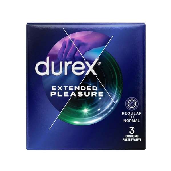 Durex Extended Pleasure - óvszer - 56mm (3db)