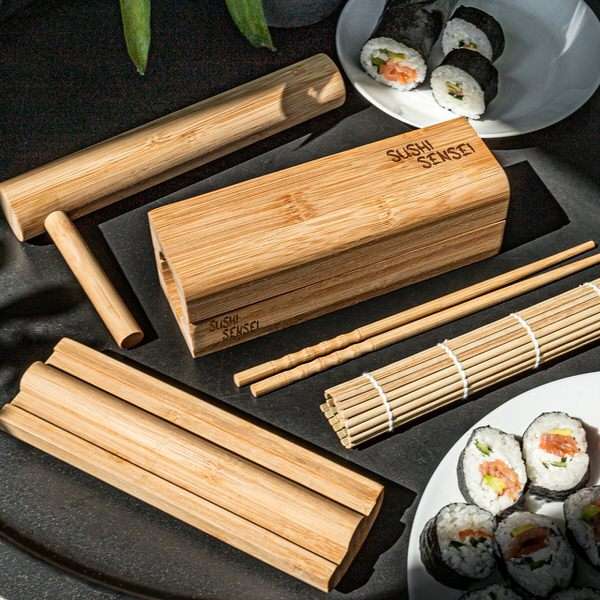 Bambusz sushi készítő készlet