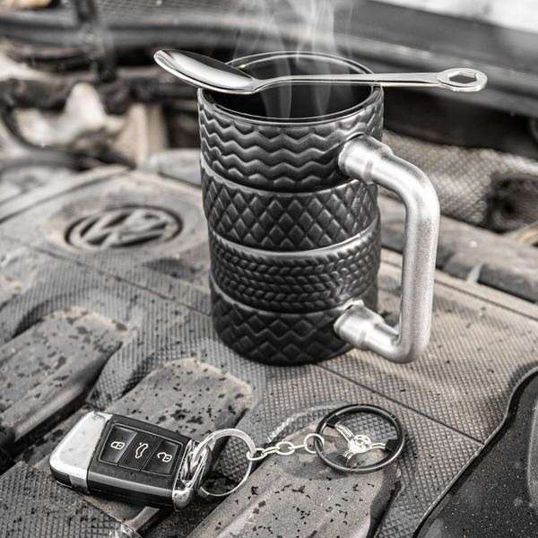 Autós ajándékkészlet (bögre, kanál, kulcstartó)