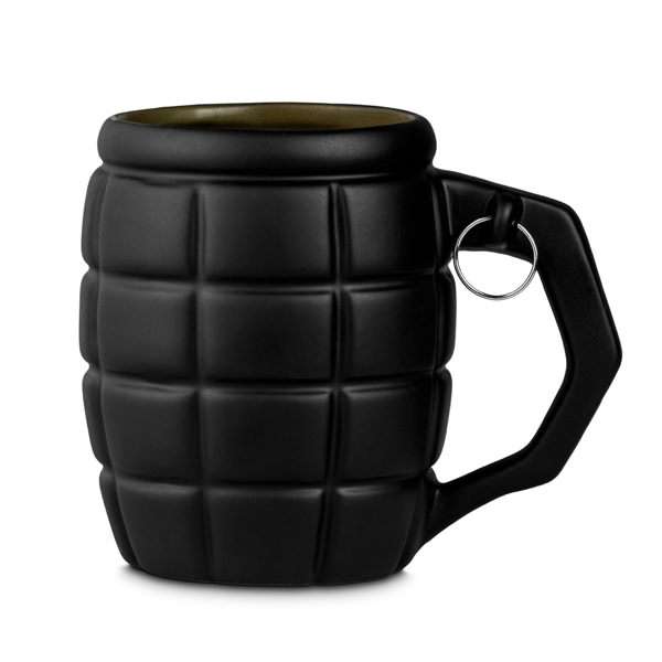 Gránát óriás bögre - fekete