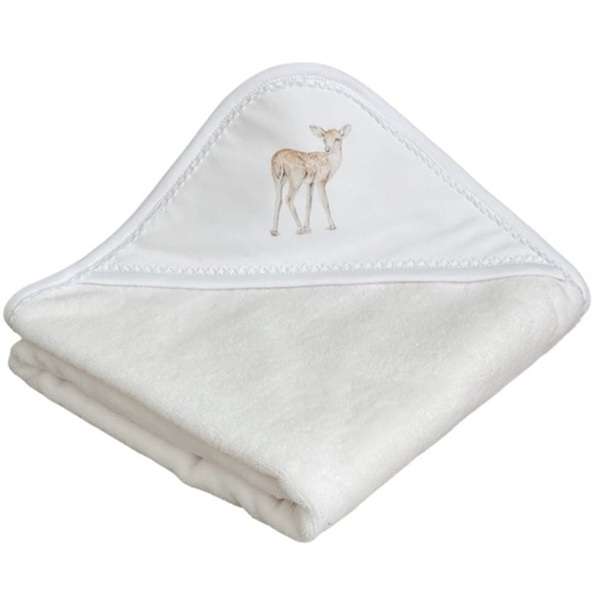 Cotton&Sweets Fawn pamut fürdőlepedő újszülötteknek 80x80 - Vanilla