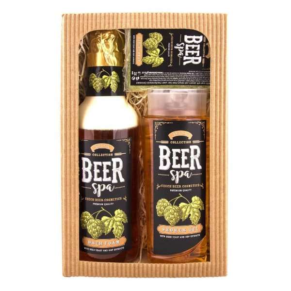 Beer Spa sörös kozmetikai ajándékcsomag (tusfürdő, habfürdő, szappan)