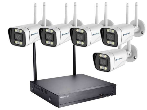 Securia Pro WIFI kamerarendszer WIFI5CHV5S-W Felvétel: 8 TB merevlemez
