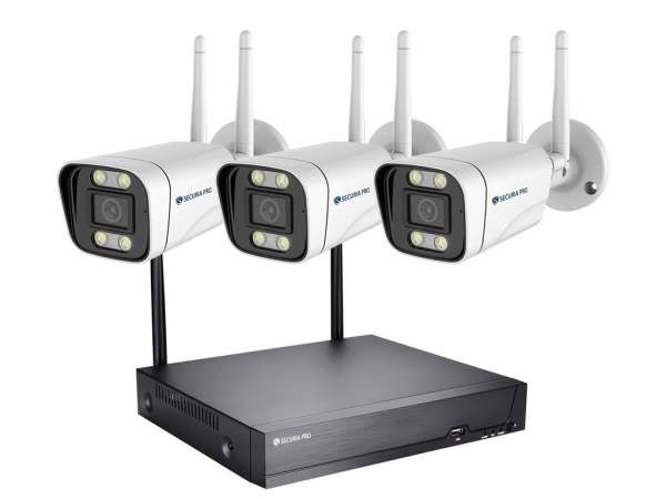Securia Pro WIFI kamerarendszer WIFI3CHV5S-W Felvétel: 2 TB merevlemez