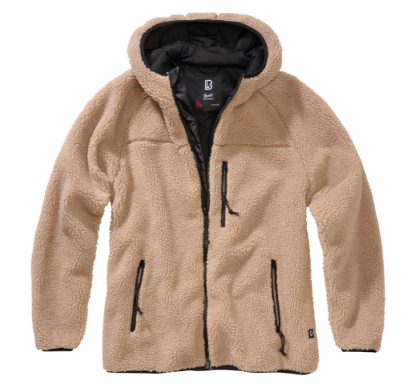 Brandit Teddy női fleece dzseki, camel