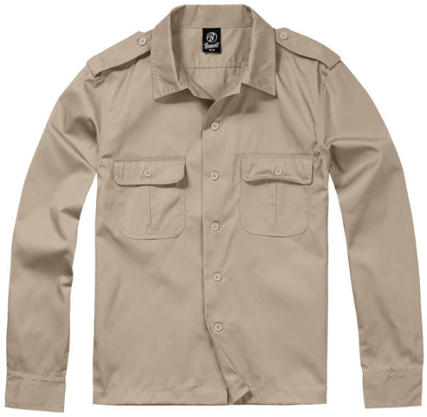 Brandit US hosszú ujjú ing, bézs