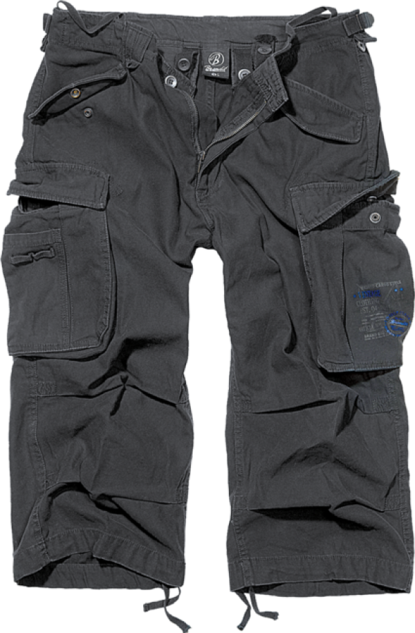 Brandit Vintage Industry 3/4 rövidnadrág, fekete
