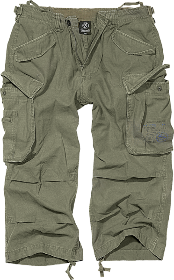 Brandit Vintage Industry 3/4 rövidnadrág, oliv