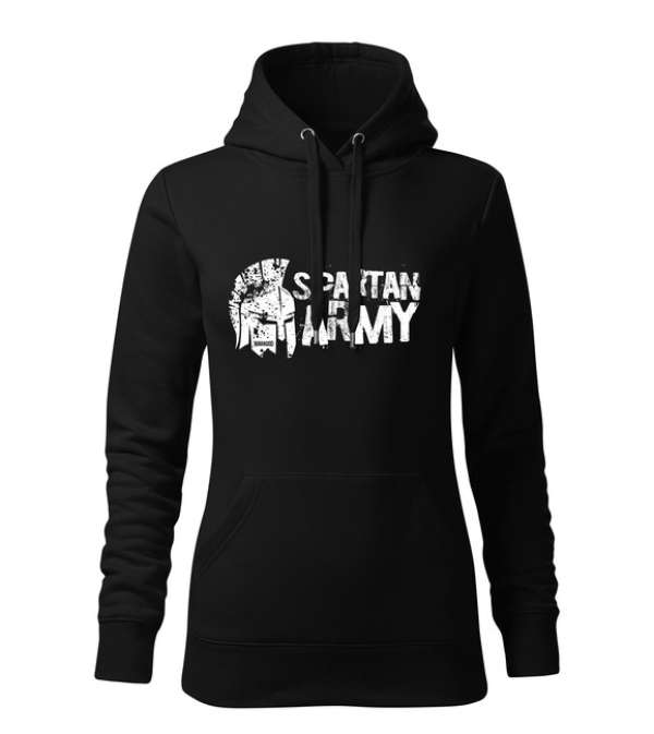 DRAGOWA kapucnis női pulóver Aristón, fekete 320g / m2