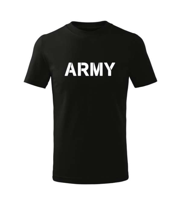 DRAGOWA Gyerek rövid ujjú póló Army, fekete