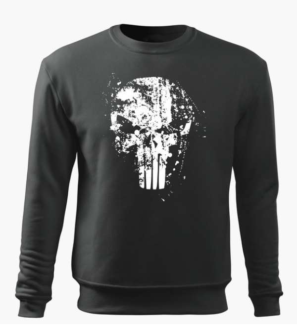 DRAGOWA férfi pulóver Frank The Punisher, szürke 300g/m2