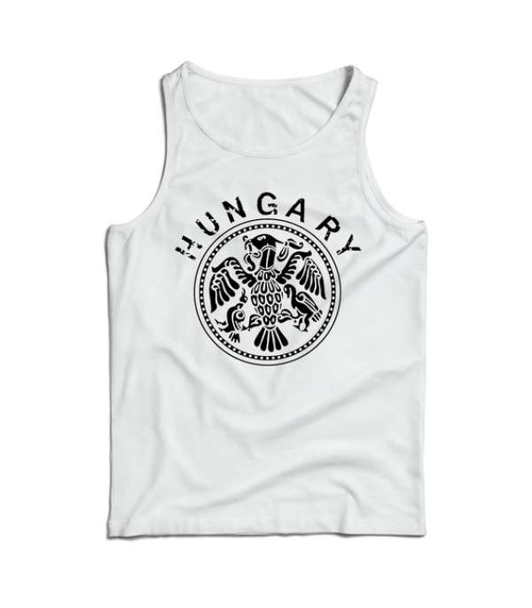 DRAGOWA férfi ujjatlan trikó magyar, fehér 160g/m2