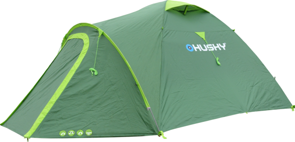 Husky Outdoor Bizon 4 Plus sátor, világoszöld