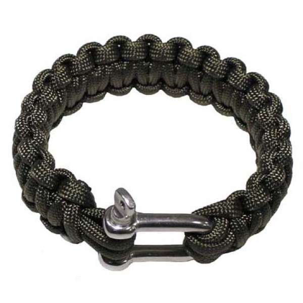 MFH paracord karkötő csattal, szélesség 2,3cm, minta olívzöld