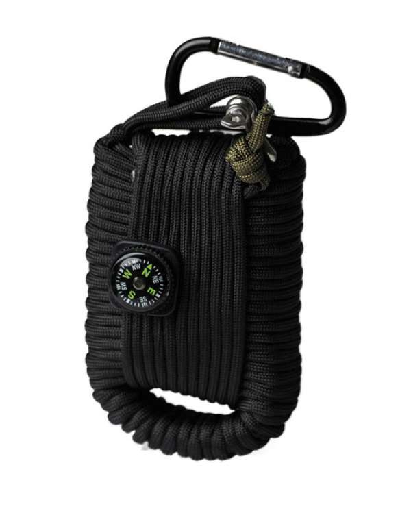 Mil-tec paracord nagy túlélő készlet, fekete