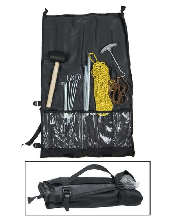 Mil-Tec kempingezéshez szükséges tartozékok készlete