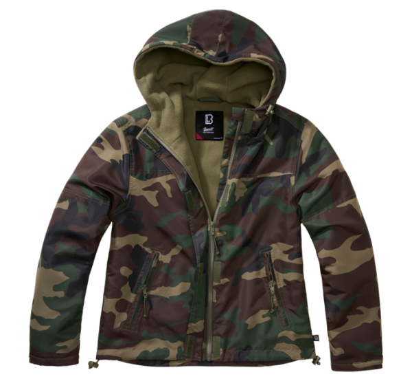 Brandit Windbreaker Frontzip női viharkabát, woodland