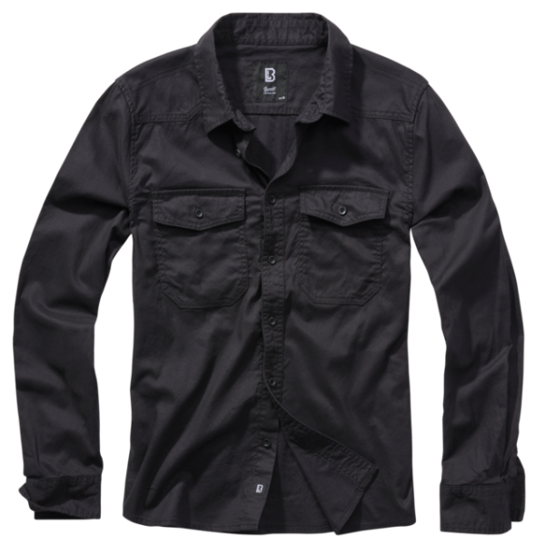 Brandit Flanellshirt ing, fekete